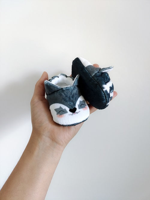 Chaussons pour bébé Loup