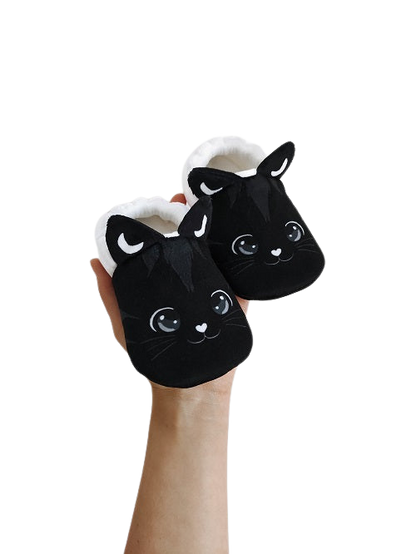 Chaussons Chat Noir