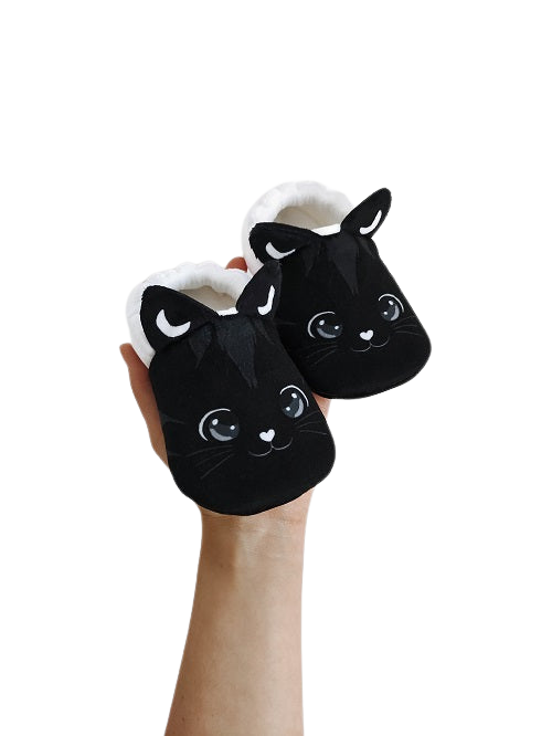Chaussons Chat Noir