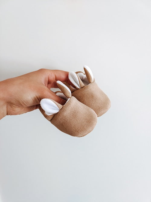 Plain suede slippers (+)