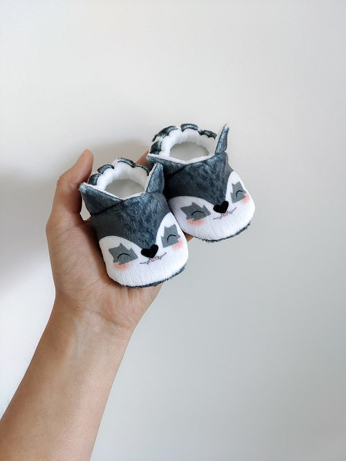 Chaussons pour bébé Loup