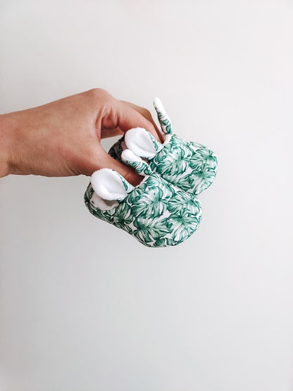 Chaussons pour bébé Monstera